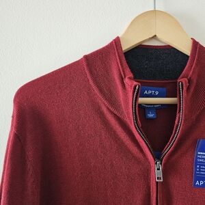 Apt. 9 Men's Merino Wool Seriously Soft Quarter Zip Sweater - Size XL